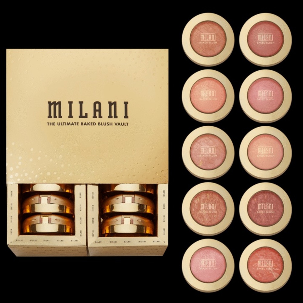Milani THE ULTIMATE BAKED BLUSH VAULT 10 shades - Picture 2 of 15